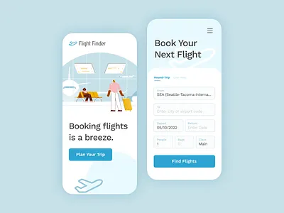 DailyUI #68 : Flight Search app dailyui design mobile ui