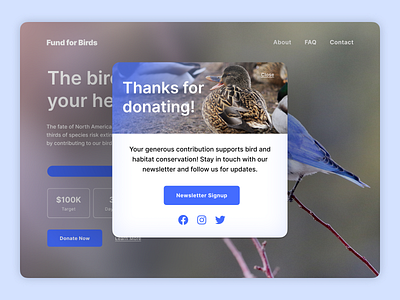 DailyUI #77 : Thank You dailyui design landing page ui web design