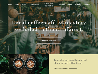 Coffee Shop Landing Page