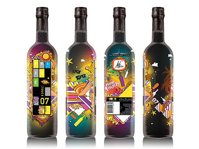 Frizzé Label 2012 contest graphic design label packaging. summer wines