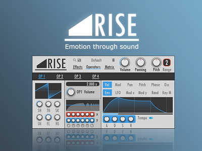 Rise Synthesizer design music synthesizer ui