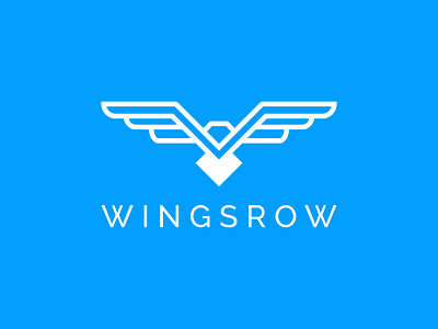 Wingsrow Logo Design