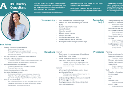 Delivery Consultant Persona Guide persona research user interview