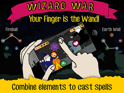 Wizard War Screenshot game ios iphone wizard