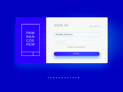 Sign in form. PSD attached. 001 dailyui signin ui