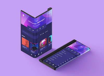 Music Player: Folding Screen UI Case Study branding figma figmadesign folding photoshop productdesign sketch