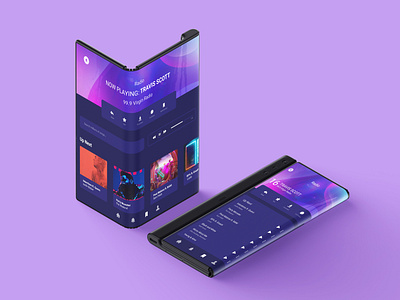 Music Player: Folding Screen UI Case Study