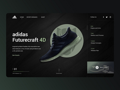 Adidas Futurecraft Web Design