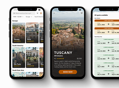 Travel App clean design clean ui design mobile modern simple simple clean interface simple design ui