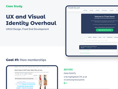 Case Study - UX and Visual Identity Overhaul clean design clean ui modern simple simple clean interface simple design ui user experience user interface ux