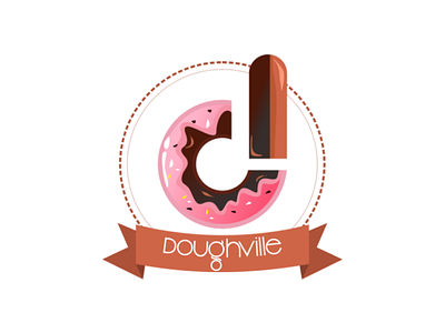 Doughville bake bakers brand brandi cheese creams designer food logo logodesign logos simple