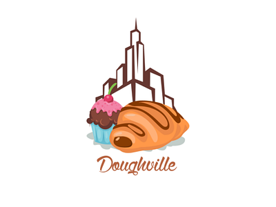 Doughville Logo branding brands design illustator illustration logo logodesign logos