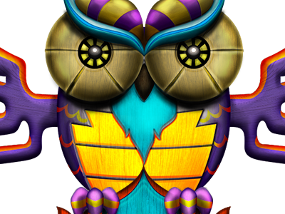 Totem bear colors illustration lion owl totem