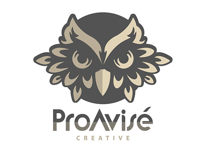 Logo Creation — ProAvisé Creative adobe illustrator creative gold graphic illustration logo logo mark logotype owl vector