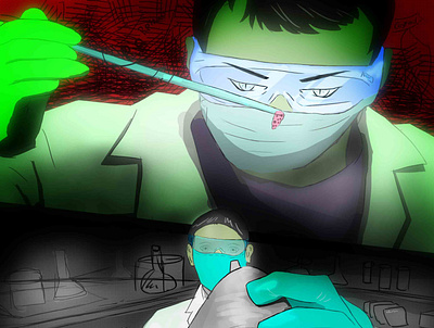 doctor ai fen animation branding design digital painting anime digitalart icon illustration painting vector web
