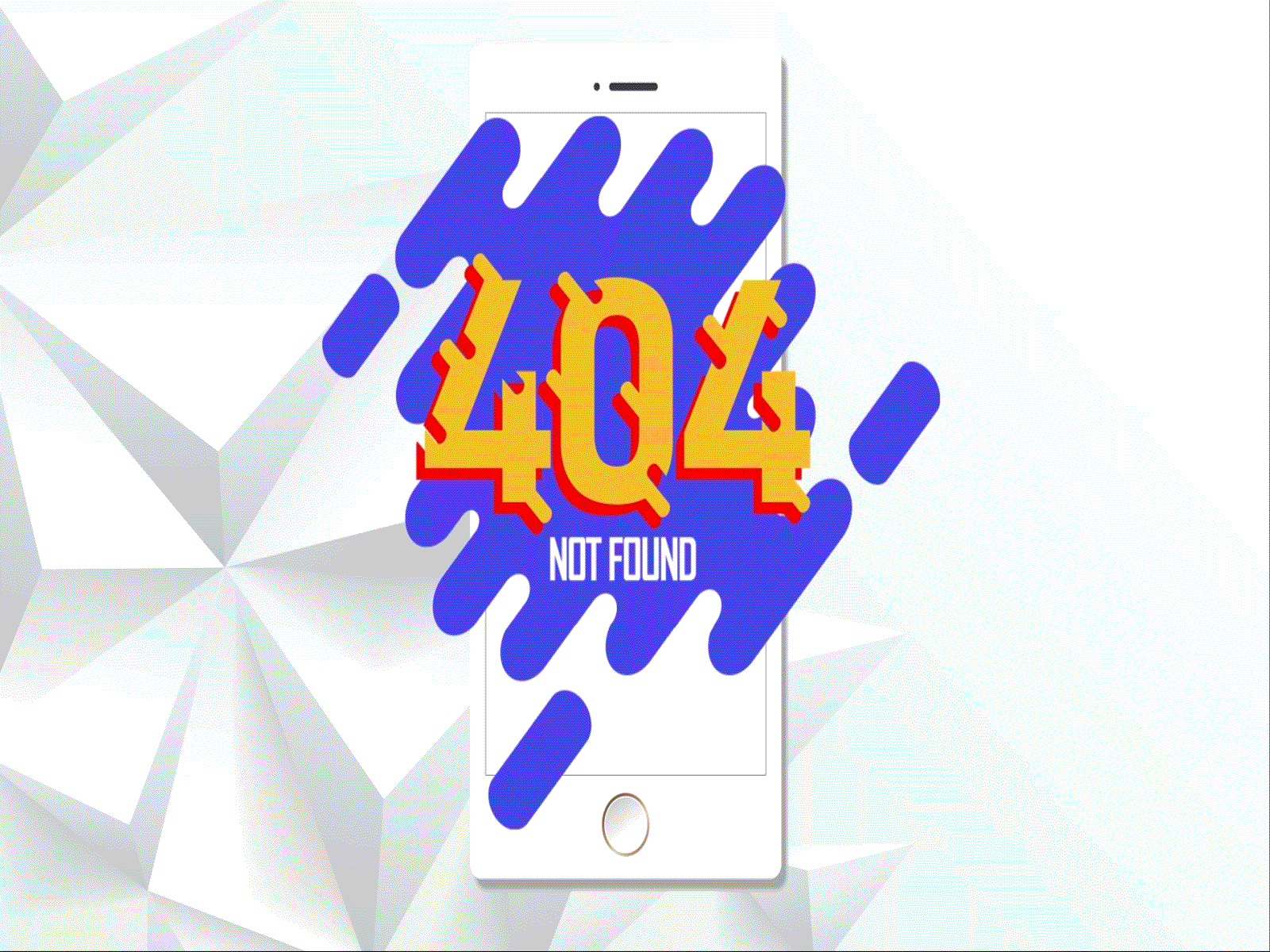 404 Not Found animation app art branding creative logo ui ux vector visual