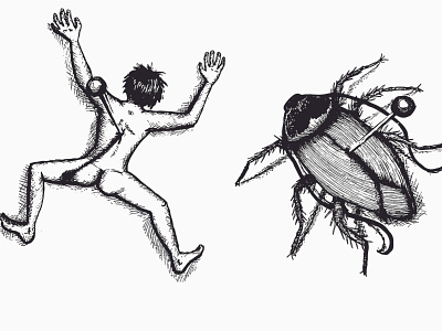 cockroach art creative illustration poster print visual