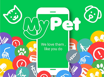 My Pet app branding creative design icon ui ux vector visual