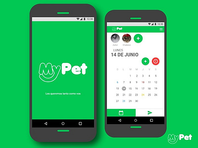 Home page My pet app concept creative design ui ux vector visual