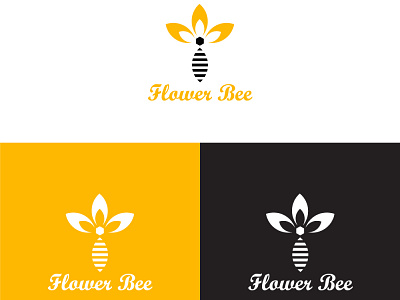 Bee logo art branding design flat graphic design icon illustration illustrator logo minimal