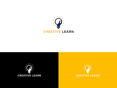 Creative learn logo app brand identity branding graphic design icon illustrator logo minimal vector web