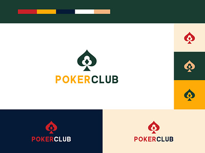 Poker Branding logo art brand identity branding flat graphic design icon logo logodesign minimal vector