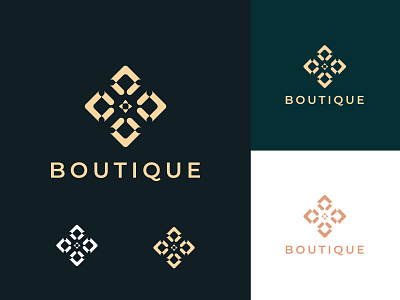 Luxury Boutique Icon Logo Design