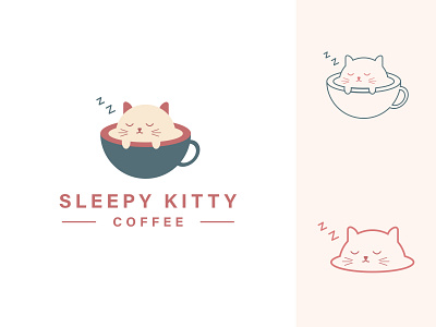 Sleepy Kitty Cafe Logo