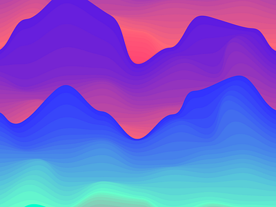 BLND THINGS_ 2d abstract colorful colors creative mountain wip