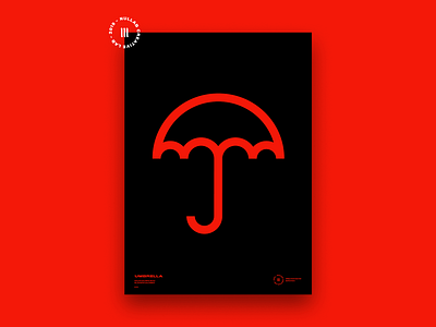 Umbrella - Poster Serie art icon minimal poster poster art posterdesign simple symbol vector