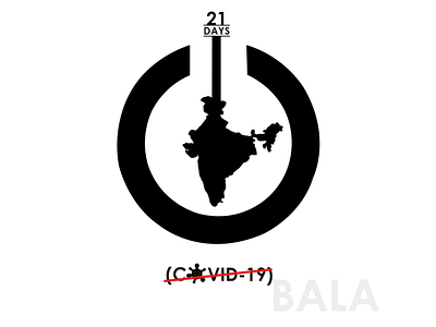 Shutdown - India covid 19 design graphic design illustration india logodesign shutdown typography