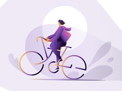 Cycle Typography & Cycler Vector illustration