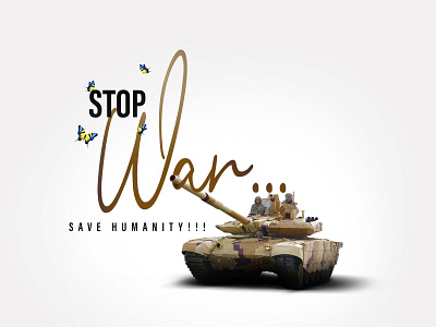 Stop The War - War is Not The Solution -Design attack brakingnews design designer graphic design india news russia savehumanity saveukraine ukraine war