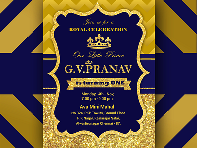 Royal Invitation Card Design