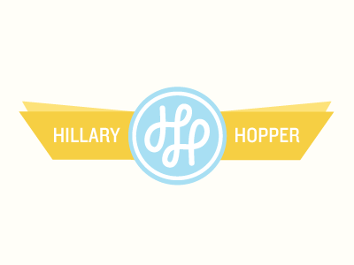 H's Wings brand design hillaryhopper logo vintage