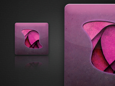 Purple Bliss Icon icon purple texture