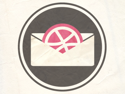 Dribbble Invite Stamp