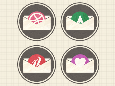 Invite Stamp Collection! designmoo dribbble forrst invite lovedsgn stamps