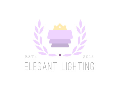 Elegant Lighting crown logo purple logo