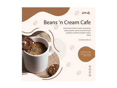 Cafe Page Layout design illustration photoshop ui webtemplate