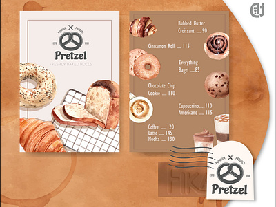 Branding for pretzel branding design graphic design illustrator vector