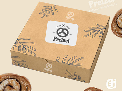 Branding- Pretzel branding design graphic design illustrator logo packaging vector