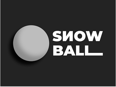 snow ball logo branding design logo svg vector web