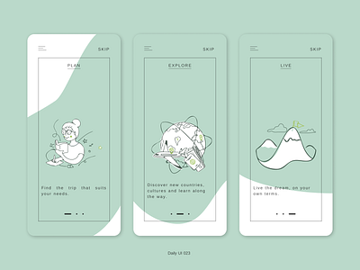 Daily UI 023 - Onboarding experience daily ui daily ui 001 dailyuichallenge design minimal ui ui design ux ux design web