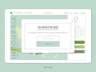 Daily UI 026 - Subscribe daily ui daily ui 001 dailyuichallenge design minimal ui ui design ux ux design web