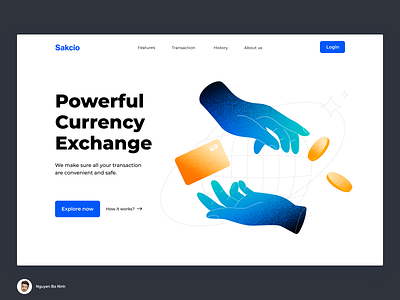 Currency Exchange Landing Page