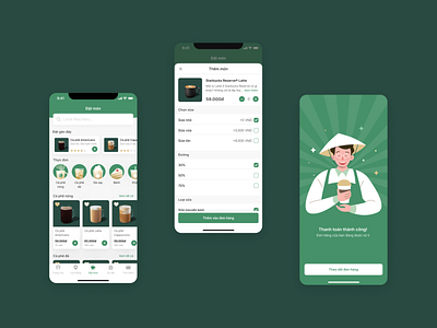 Starbucks App Redesign Concept design drawing dribbble illustration mobile ui ux vector