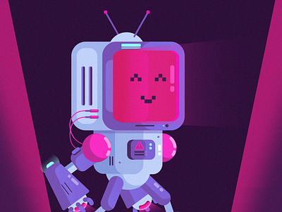 OLII the robot! animation character design colorful game design illustration robot story vector