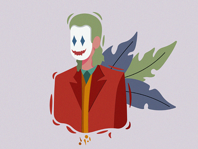 Joker character design flat illustration illustration joker movie vector art