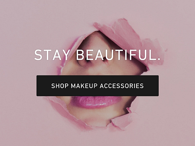 Beauty Online Store Landing Page ui design ux design web design